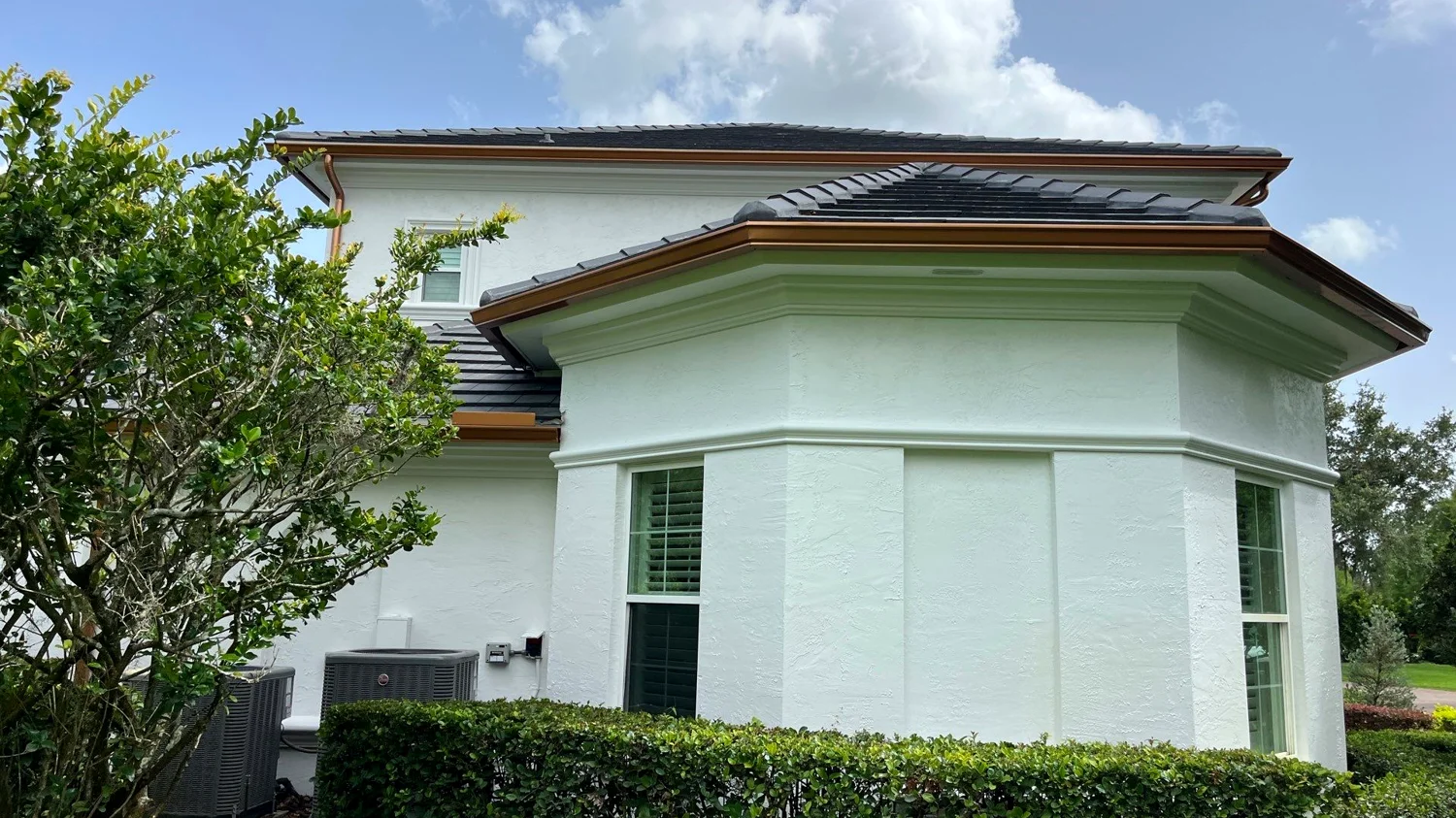 Gutter system on a Deerfield Beach home